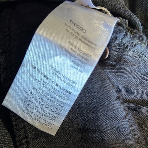 We the Free Free People Black Distressed Bren High Rise Straight Leg Jean - Picture 5 of 8